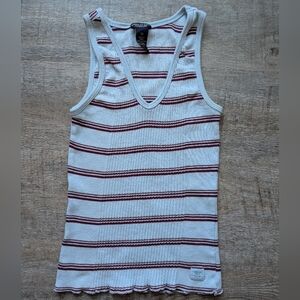 Y2k American Eagle Vintage Striped Tank Top - XS